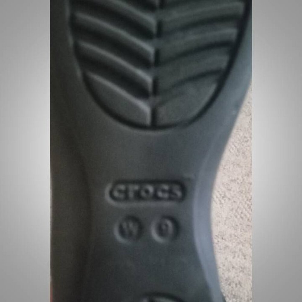 Crocs Sienna sandals flats size 9 women's black - Picture 8 of 8
